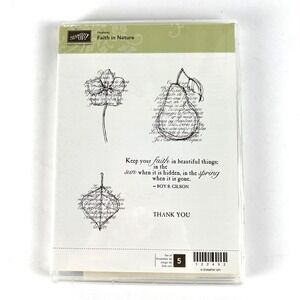 STAMPIN UP Faith In Nature‎ Set 122492 Scrapbooking Art 5 Stamps